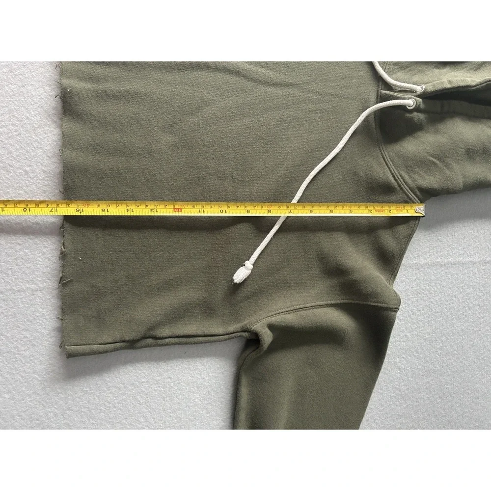 Wild Fable Womens Olive Green Cropped Hoodie‎ Raw Hem Pullover Sweatshirt Small - Picture 9 of 10